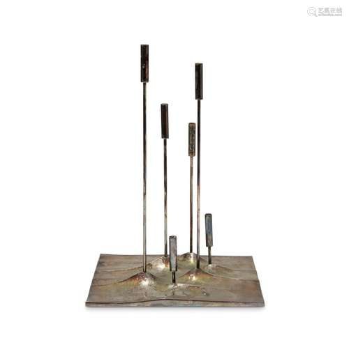 CHRISTOFLE - 'SOL LUNAIRE' CANDELABRUM