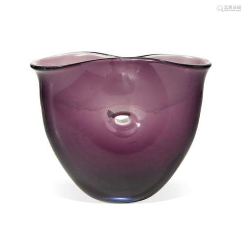 FULVIO BIANCONI  1915-1996 - '4539' 'FORATI' SERIES VASE FOR...