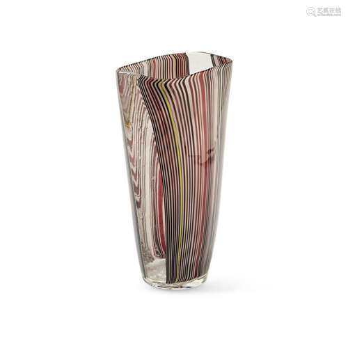 JAMES CARPENTER  1949 - 'TESSUTO' VASE FOR VENINI  1974