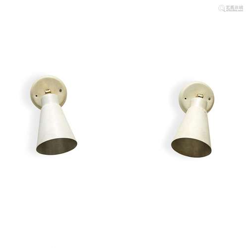 TWO WALL LAMPS  USA 1950S