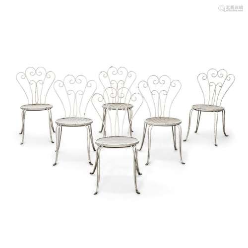 SIX GARDEN CHAIRS  ITALY 1960S
