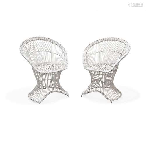 DUE POLTRONCINE - TWO LOUNGE CHAIRS  ITALY 1950S