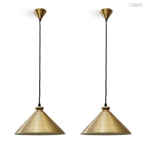 TWO PENDANT LAMPS  1970S