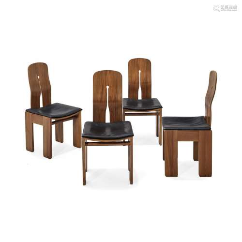 CARLO SCARPA  1906-1978 - FOUR '765' CHAIRS FOR BERNINI  197...