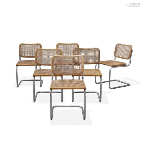 MARCEL BREUER  1902-1981 - SIX 'CESCA' CHAIRS FOR GAVINA