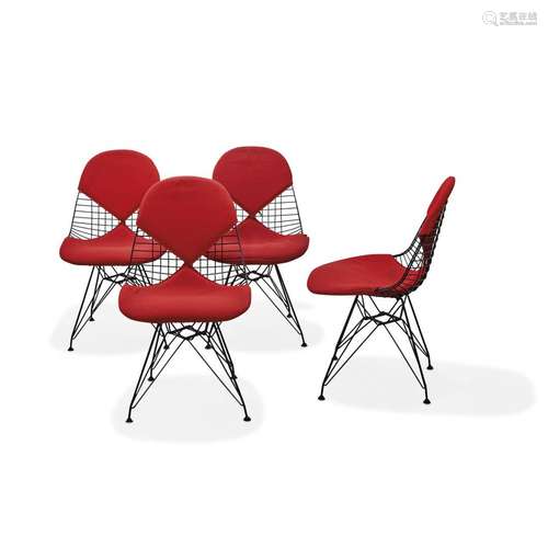 CHARLES & RAY EAMES - FOUR 'DKR-2' CHAIRS FOR HERMAN MIL...