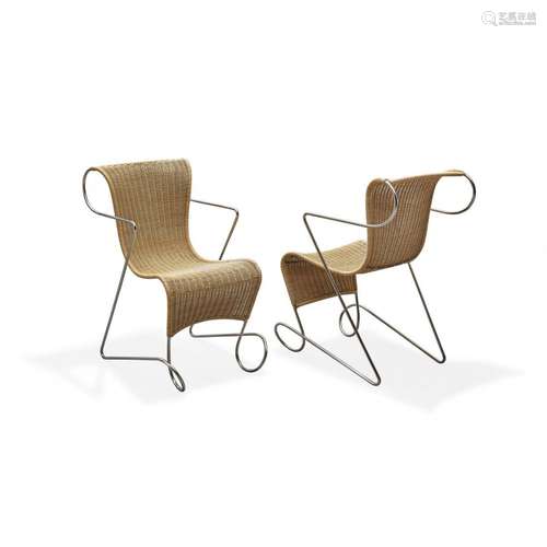 RON ARAD  1951 - TWO 'ZIGO ZAGO' ARMCHAIRS FOR DRIADE