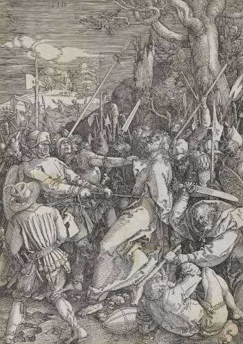Albrecht Dürer (1471-1528)<br />
Le baiser de Judas. Planche...
