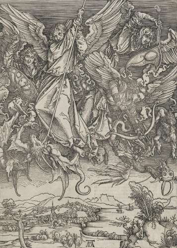 Albrecht Dürer (1471-1528)<br />
Saint Michel combattant le ...