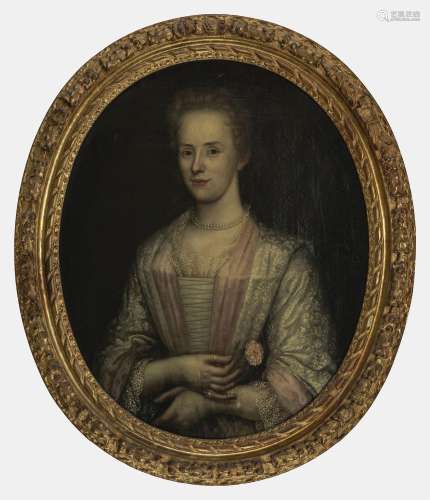 Ecole Suisse début XVIIIe s<br />
Portrait de Madame la baro...