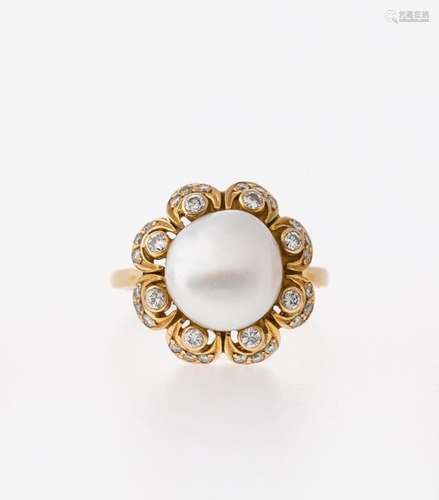 Ring mit Zuchtperle