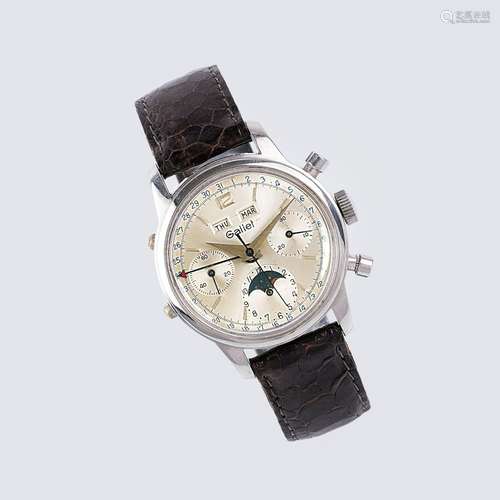 Gallet. A Gentlemen's Wristwatch 'MultiChron' Chronograph wi...