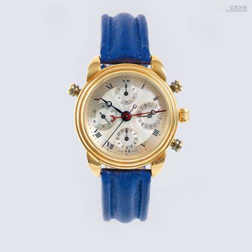 A Gentlemen's Wristwatch 'Doppelchronograph Rattrapante' by ...