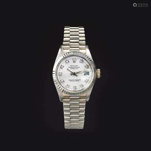 Rolex. A Ladies' Wristwatch with Diamonds 'Oyster Perpetual ...