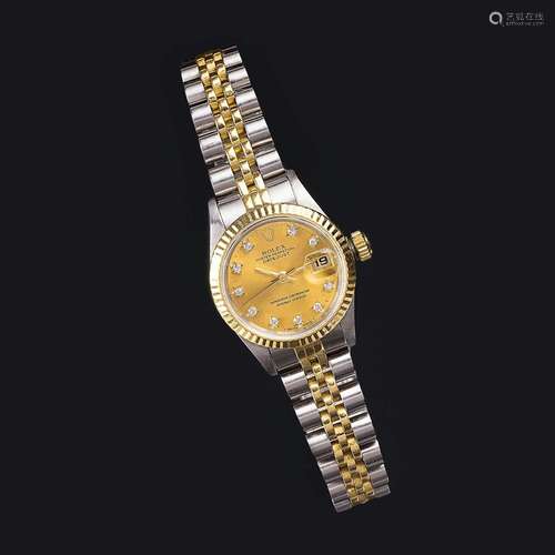 Rolex. A Ladie's Wristwatch 'Oyster Perpetual Datejust' with...