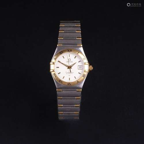 Omega. A Ladie's Wristwatch 'Constellation' with Date Apertu...