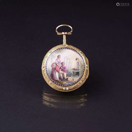 Luigi Duchêne Geneva, 1790 - 1820. A Spindle Pocket Watch wi...