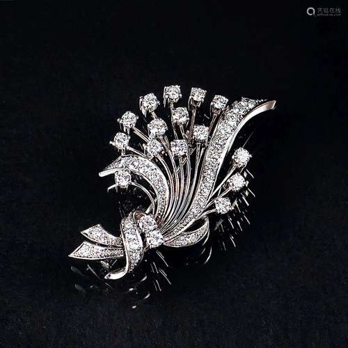 A Diamond Brooch.