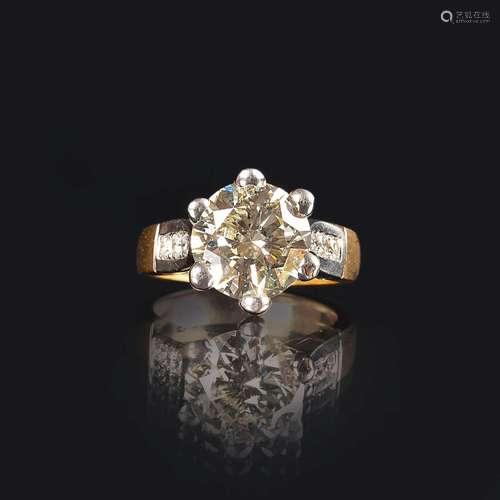 A highcarat Solitaire Ring.