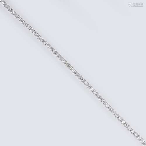 A fine-white Diamond Bracelet.