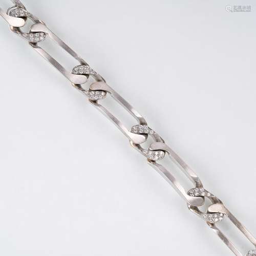 A Whitegold Bracelet with Diamonds.