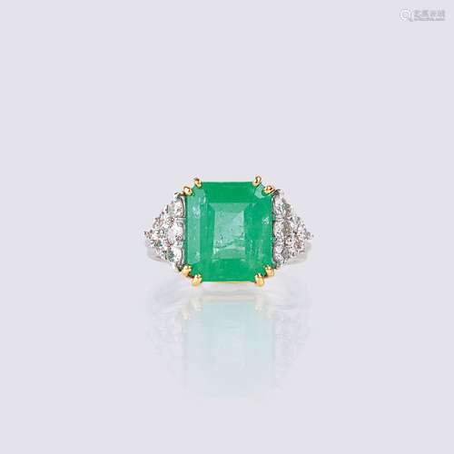 A highcarat Emerald Diamond Ring.