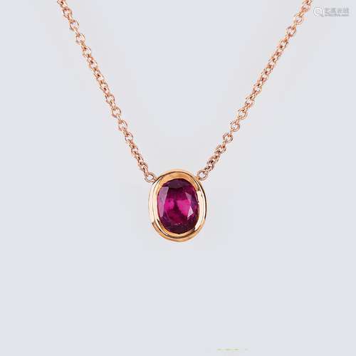 A Natural Burma Ruby Pendant.