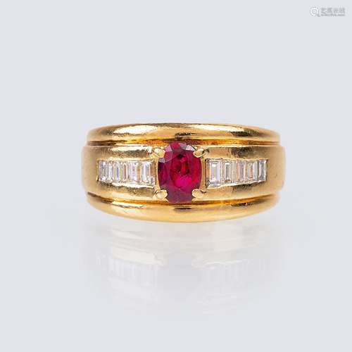 A Ruby Diamond Ring.