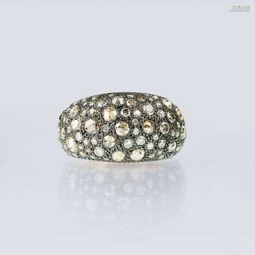 Pomellato. A Ring with Fancy Diamonds.