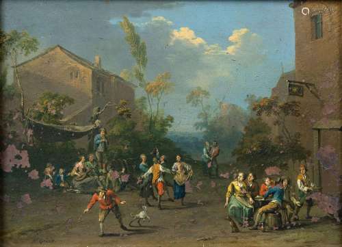 Norbert Grund (Prag 1717 - Prag 1767). Dancing Folk.