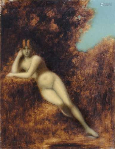 Jean Jacques Henner (Bernweiler 1829 - Paris 1905). Nude in ...