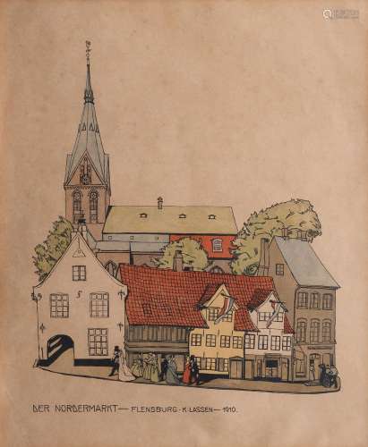 Käte Lassen (Flensburg 1880 - Flensburg 1956). Der Nordermar...