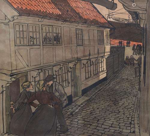 Käte Lassen (Flensburg 1880 - Flensburg 1956). Herrenstall.