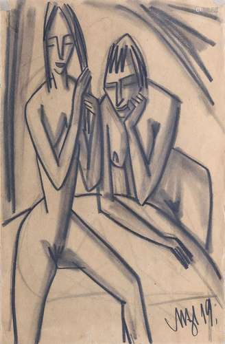 Emil Maetzel (Cuxhaven 1877 - Hamburg 1955). Two Nudes.