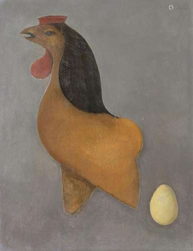 Gottfried Brockmann (Köln 1903 - Kiel 1983). Hen and Egg.