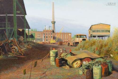 Fritz Kreidt (Essen 1936 - Berlin 2020). Industrial Ruins in...
