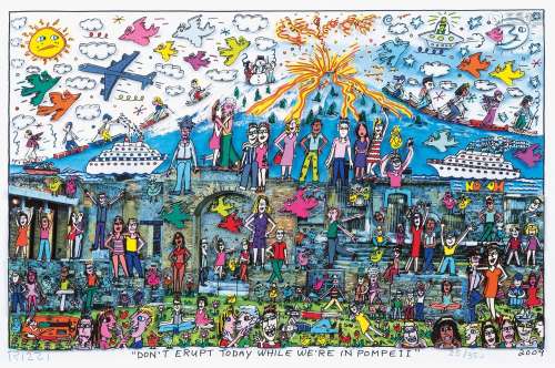 James Rizzi (New York 1950 - New York 2011). Don't Erupt Tod...