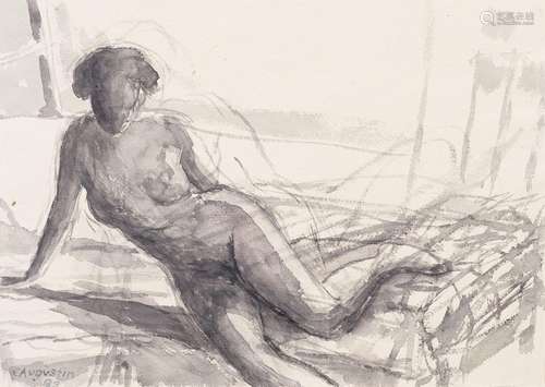 Edgar Augustin (Recklinghausen 1936 - Hamburg 1996). Nude.