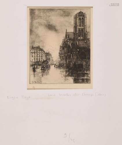 Eugéne BEJOT (1867-1931) "Le Moulin de la Galette"...