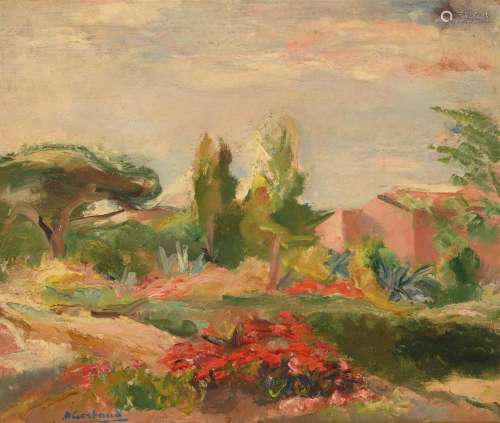 Abel GERBAUD (1888-1954) "Paysage expressionniste"...