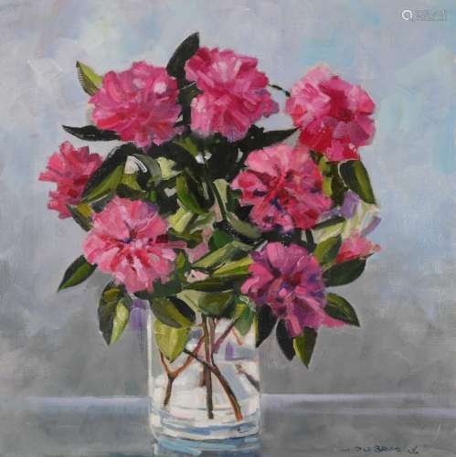 Jean Pierre LE BRAS (1931-2017) "Vase fleuri" hst ...