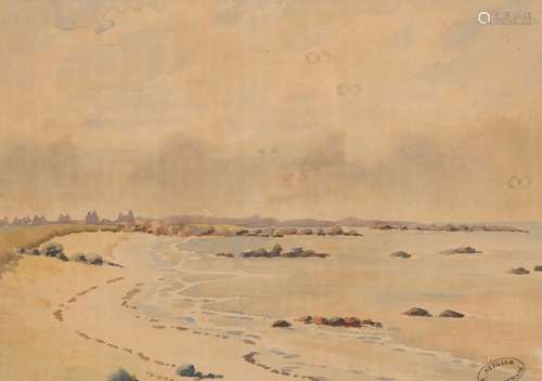 Paul MORCHAIN (1876-1939) "La plage de Kerlouan 1930&qu...