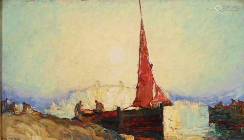 Louis PASTOUR (1876-1948) "La voile rouge" hsp sbg...