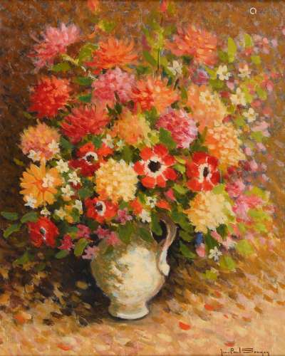 Jean-Paul SAVIGNY (1933-2001) "Bouquet de fleurs d'été&...
