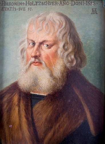 Porträt des Hieronymus Holzschuher, nach altem Vorbild von A...