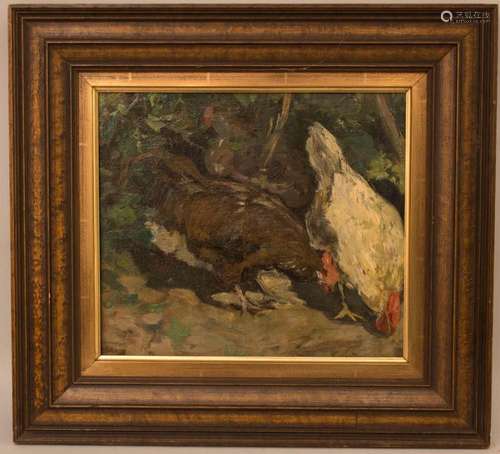 Jacob Simon Hendrik Kever (1854-1922),  Hühner  /  Chickens ...