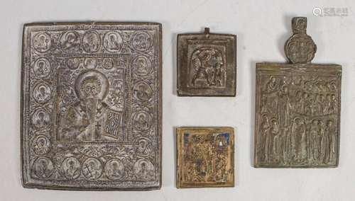 Konvolut aus 4 Votiv-Reliefs / A set of 4 votive reliefs, Ru...