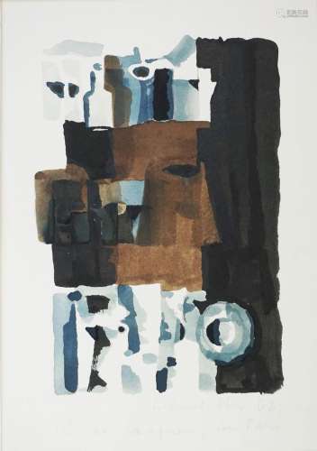 Helmut Richard Otto (1937-2012),  Abstraktion mit Kopf  /  A...