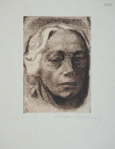 Käthe Kollwitz (1867-1945),  Selbstbildnis  /  A self-portra...