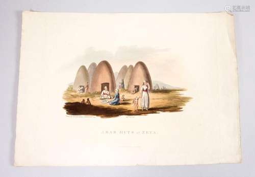 Francis B. Spilsbury,  Arab huts at Zeta , London, 1819